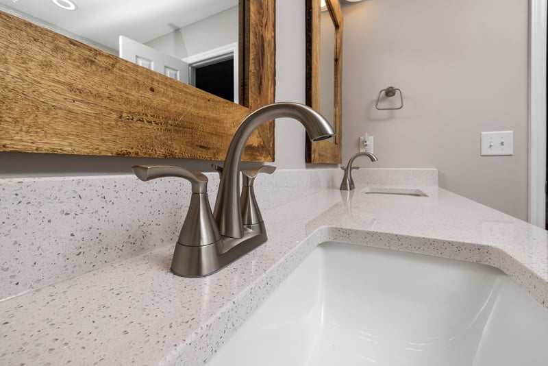 Stainless Steel Faucets on the Sink